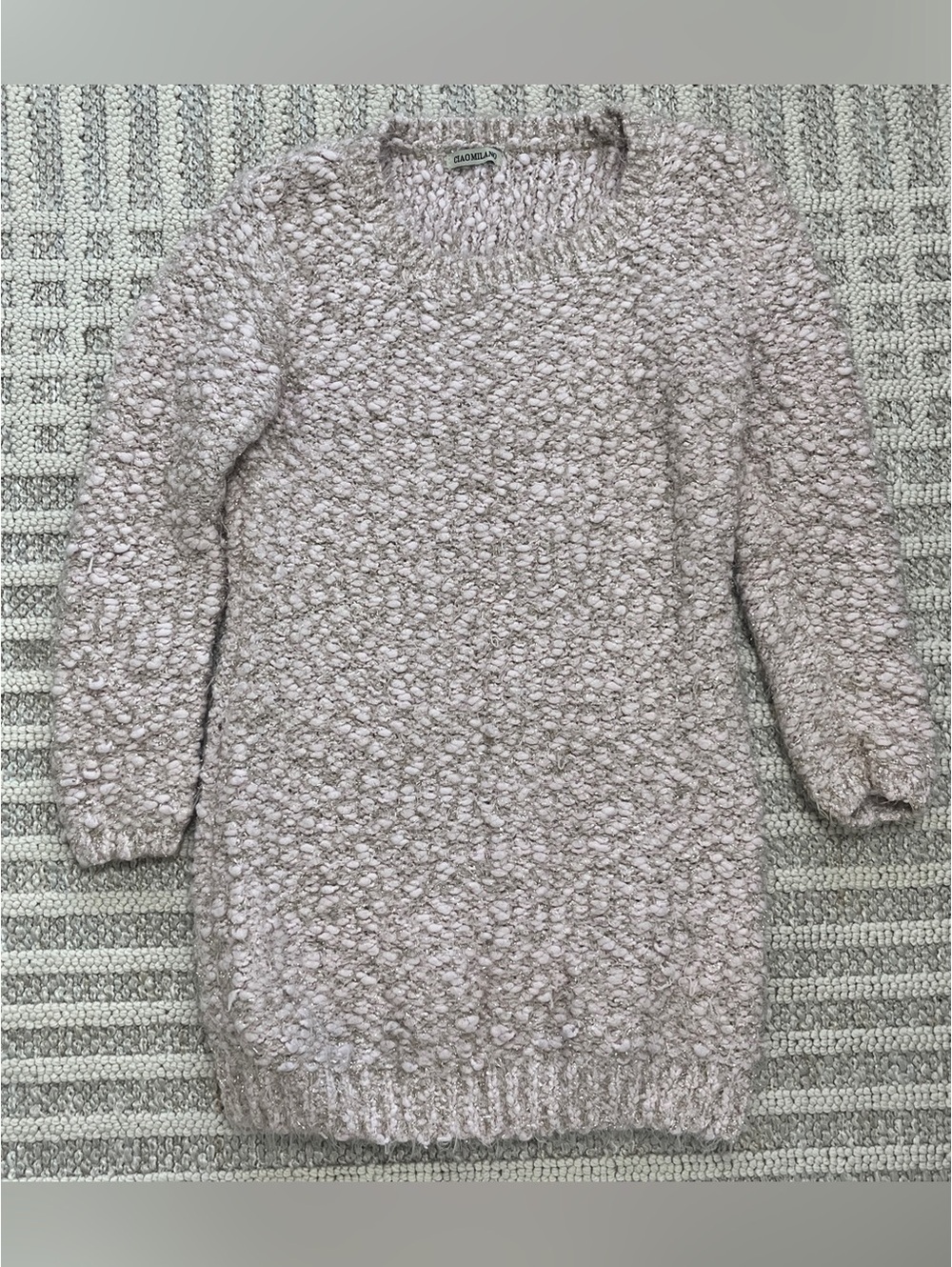 Ciao Milano Cowl Neck Sweater XS Beige Cream